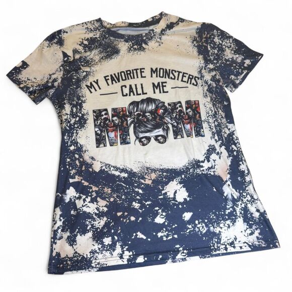 My Favorite Monsters Call Me Mom Graphic T-Shirt Women’s Size Small - Picture 1 of 4